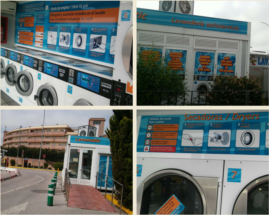 Machines à laver dans les stations-service