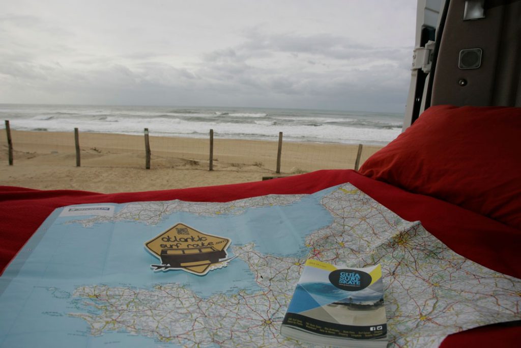 Map and guide for your camper-van trip